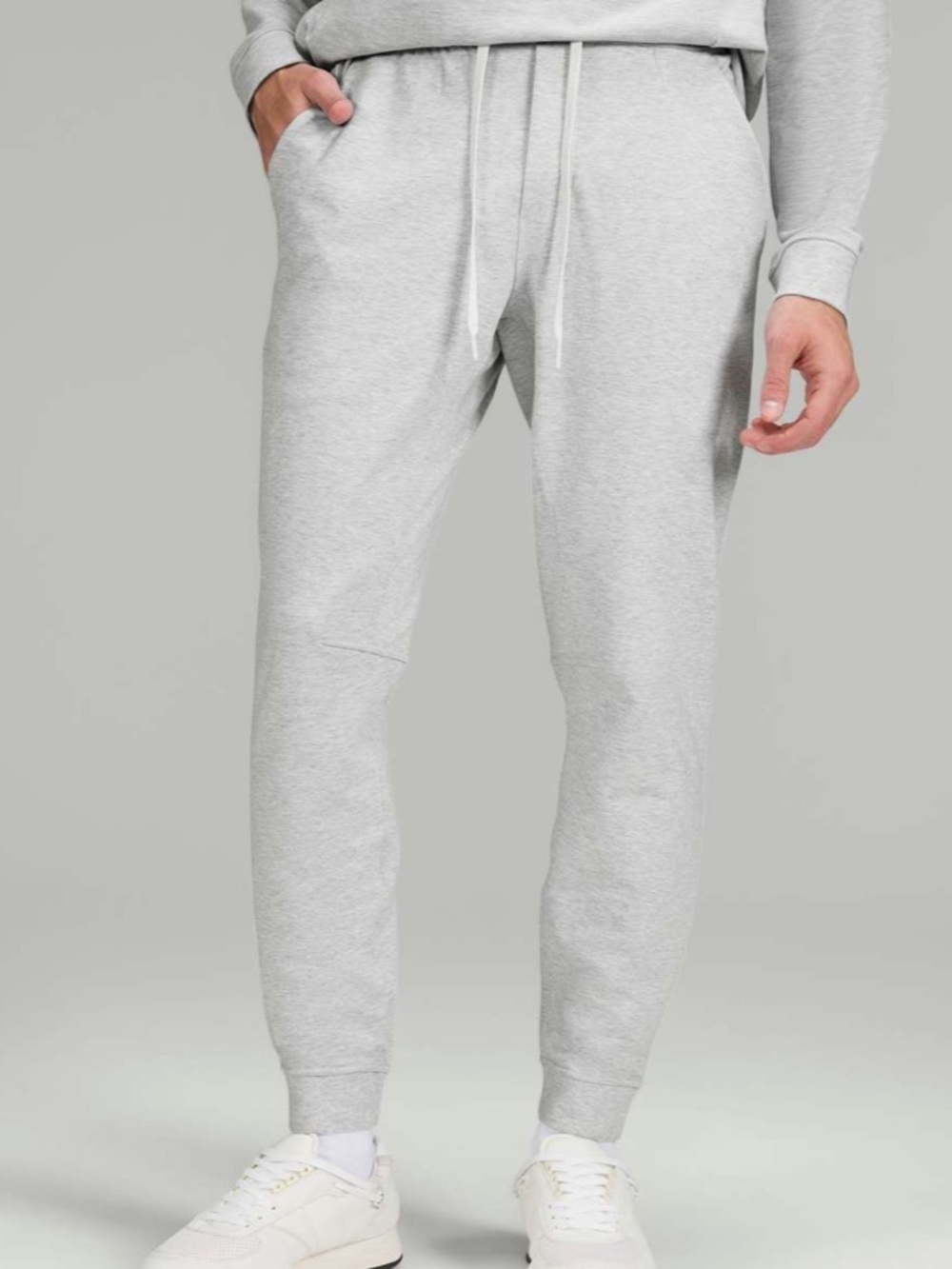 Lululemon City Sweat Jogger Size Medium - Heathered Ultra Light Grey / Sea Salt